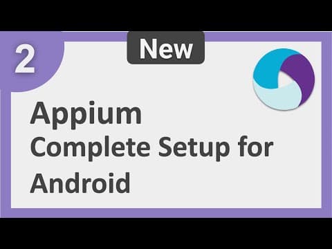 2 | Appium Step by Step | Complete Setup for Android Mobile Testing without using Android Studio thumbnail