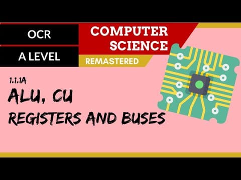 1. OCR A Level (H046-H446) SLR1 - 1.1 ALU, CU, registers and buses thumbnail