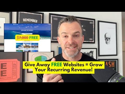 How to Make 10K Per Month Giving Away Free Websites to Local Businesses #gohighlevelcrm #highlevel thumbnail