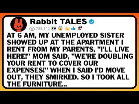 At 6 Am, My Unemployed Sister Showed Up At The Apartment I Rent From My Parents, "I'll Live Here!" thumbnail