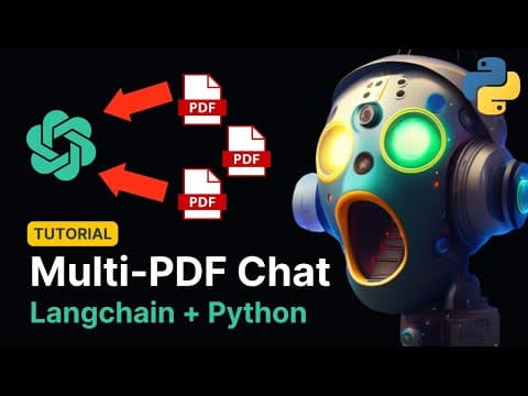 Chat with Multiple PDFs | LangChain App Tutorial in Python (Free LLMs and Embeddings) thumbnail