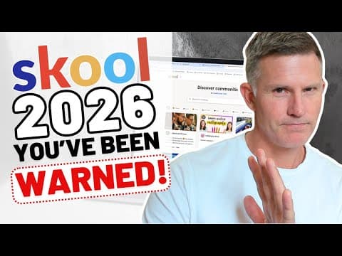 Skool Review 2026 | What Nobody Tells You About Starting a Skool Community! thumbnail