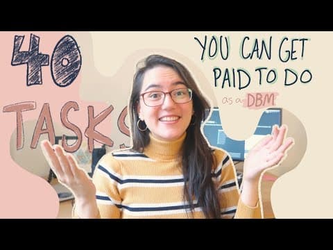 40 tasks you can get paid to do as a freelance digital business manager thumbnail