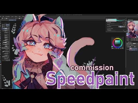 Aime Commission || Speedpaint [Clip Studio paint] thumbnail