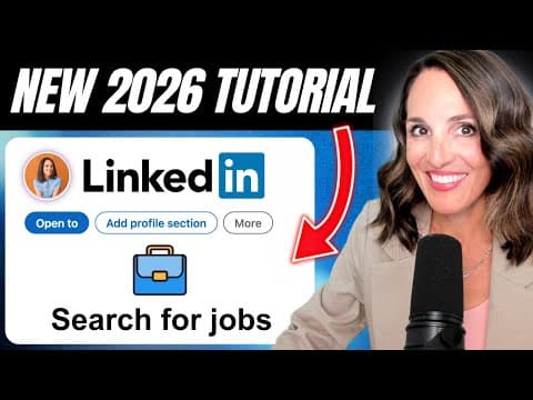 How to Use LinkedIn the Right Way to Job Search (NEW 2026 Tutorial) thumbnail