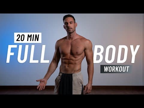 20 Min Full Body Workout (No Equipment, No Repeats) thumbnail