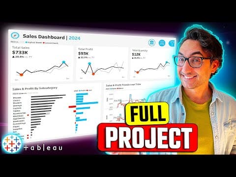 Tableau Complete Project End-to-End | Like I Do in My Real Projects thumbnail