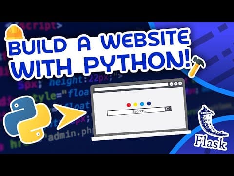 Python Website Full Tutorial - Flask, Authentication, Databases & More thumbnail