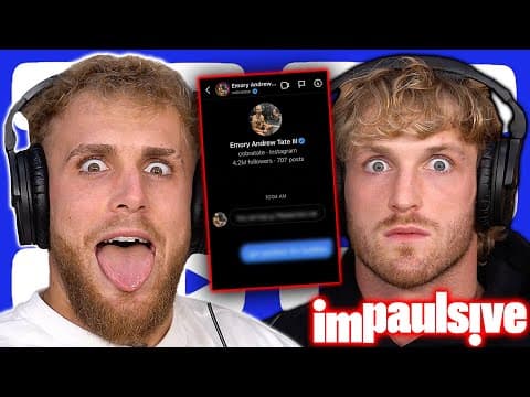 Jake Paul Rips KSI’s Boxing Career, Exposes DM From Andrew Tate - IMPAULSIVE EP. 338 thumbnail