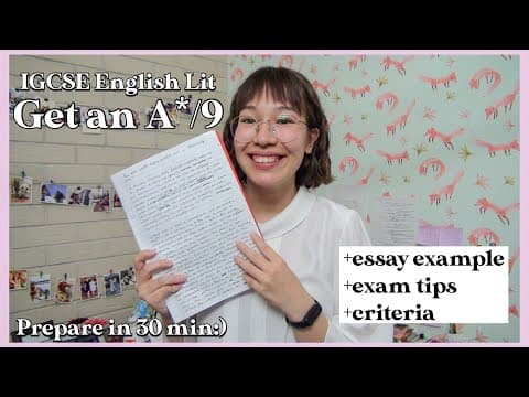 How to answer IGCSE/GCSE English Literature questions: your guide to acing poetry, prose, & drama 😎 thumbnail