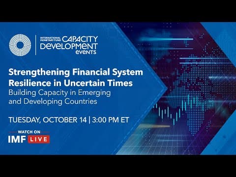 Strengthening Financial System Resilience in Uncertain Times—Building Capacity in Emerging Countries thumbnail