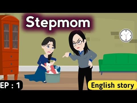 Stepmom part 1 | English story | Animated stories | Learn English | Stories in English subtitles thumbnail