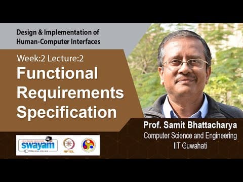 Lec 7: Functional Requirements Specification thumbnail