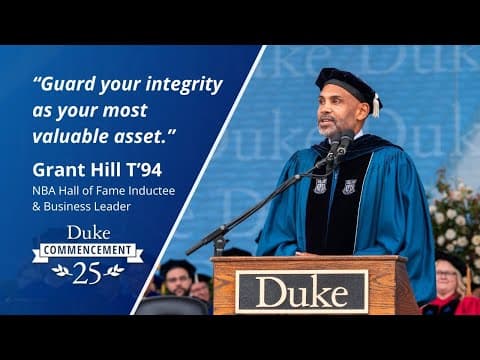Grant Hill | Duke's 2025 Commencement Address thumbnail