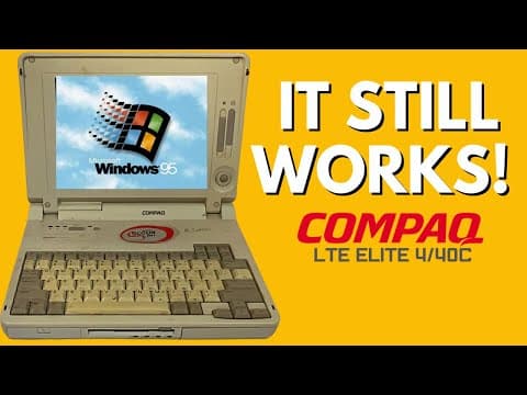 Does the Vintage Compaq LTE Elite Laptop Still Work? thumbnail