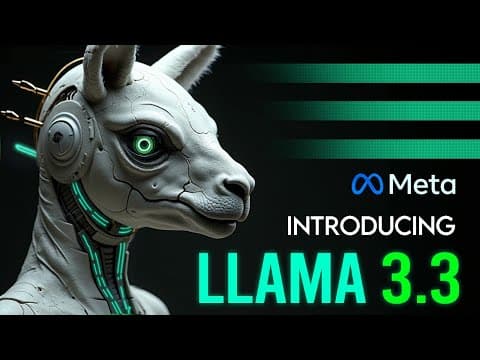 New Llama 3.3 Shocks the AI World - Crushes GPT-4 and Costs Almost Nothing thumbnail