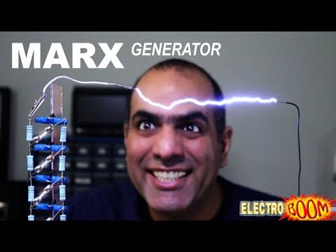 Making 500,000 VOLT ARC with Marx Generator thumbnail