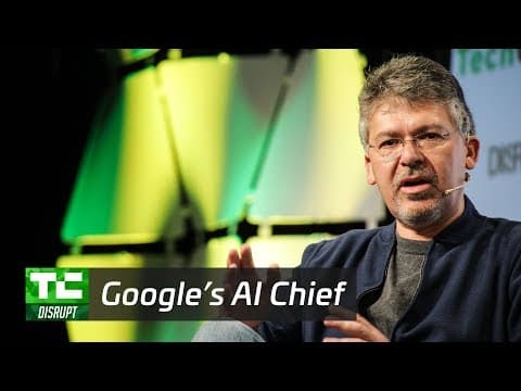 Making Computers Smarter with Google's AI chief John Giannandrea | Disrupt SF 2017 thumbnail