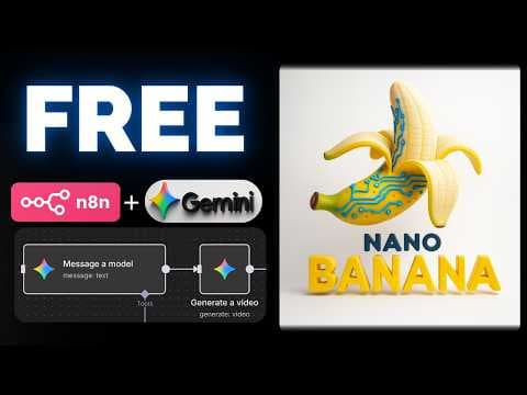 How to Use Google’s Nano Banana FREE with n8n (No-Code Tutorial) thumbnail