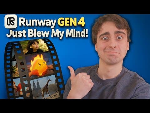 Runway Gen 4 AI Video is Blowing My Mind! First Impressions thumbnail