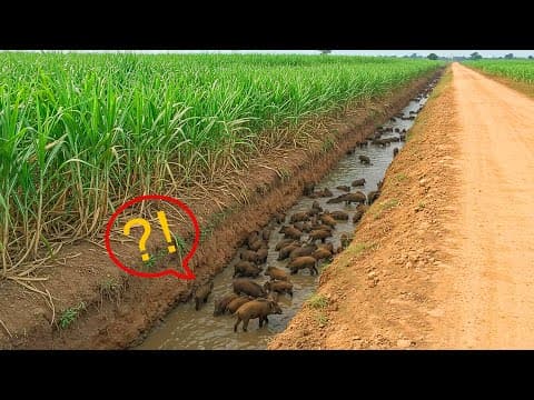 Farmers’ Ingenious Ditch Strategy to Outsmart Wild Boars on Their Farms thumbnail