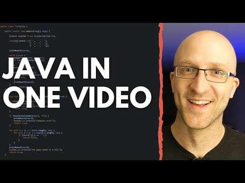 Learn Java in One Video - 15-minute Crash Course thumbnail