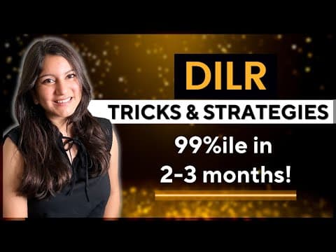 Hacks that Get You a 99 Percentile in DILR Section 😎 Learn to THINK SMART in CAT Exam! thumbnail