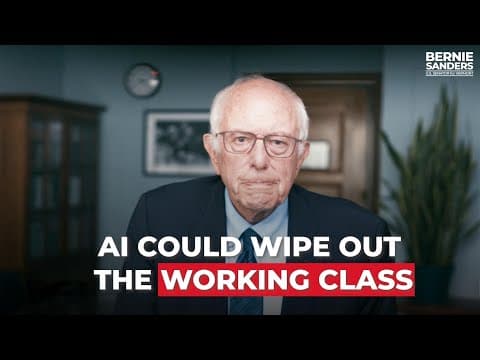 AI Could Wipe Out the Working Class | Sen. Bernie Sanders thumbnail