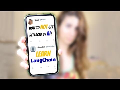 Build amazing AI tools in 20 min [no code] | LangChain & GPT4 thumbnail