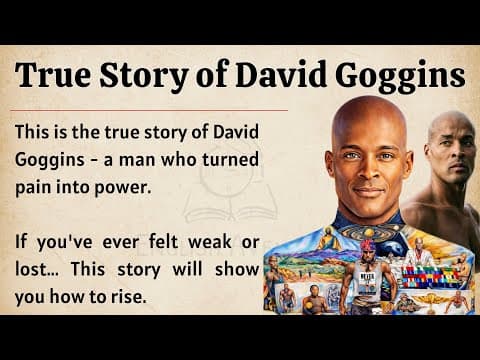 The Story of David Goggins - Can’t Hurt Me || Story Level 2 🔥 || Improve Your English Fluency ✅️  thumbnail