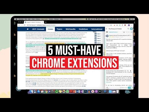 5 Must-Have CHROME EXTENSIONS for Students! | 2019 thumbnail