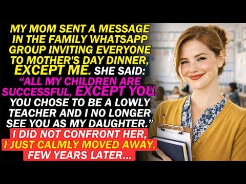 Why Did My Parents Disown Me for Being a “Lowly Teacher”, Until the Governor Called My Name? thumbnail