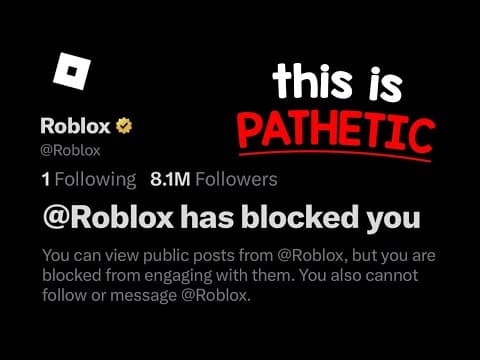 Roblox Just BLOCKED Schlep on Twitter... thumbnail
