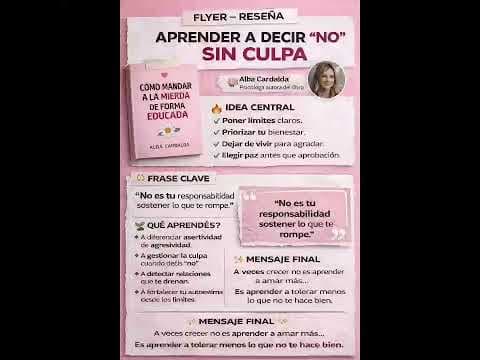 Cómo poner límites sin culpa según Alba Cardalda thumbnail