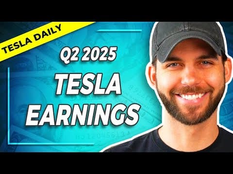 Live: Tesla Q2 Earnings Report Coverage & Analysis (Q2-25) thumbnail