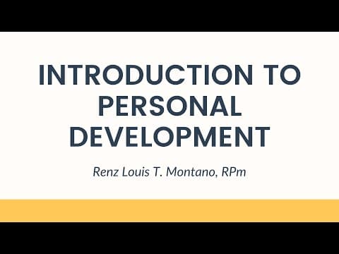 Introduction to Personal Development - Personal Development for Senior High School Students thumbnail