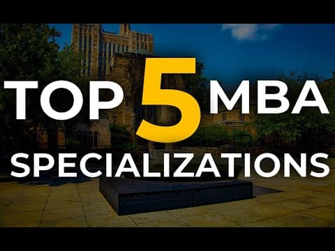 Are All MBAs Are The Same!? STAND OUT With THESE 5 MBA Specializations! thumbnail
