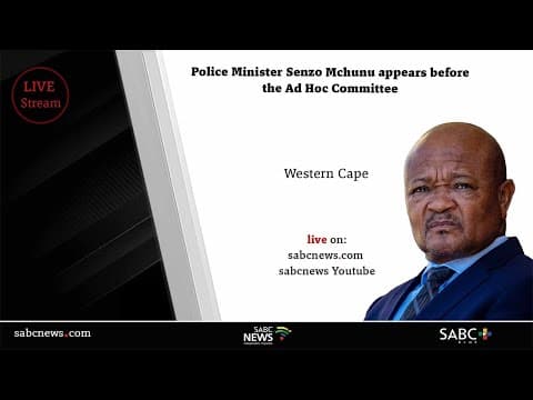 Parliament Ad Hoc Committee | Police Minister Senzo Mchunu - Day 4 thumbnail