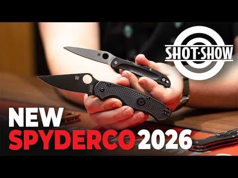 New Spyderco Knives for 2026 | Shot Show 2026 thumbnail