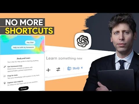 ChatGPT’s Study Mode: The AI Tutor That Changes Everything thumbnail