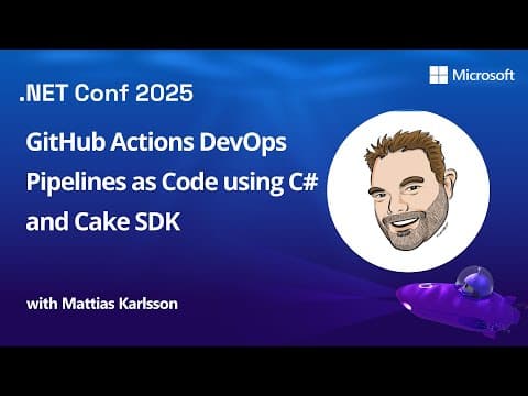 GitHub Actions DevOps Pipelines as Code using C# and Cake SDK thumbnail