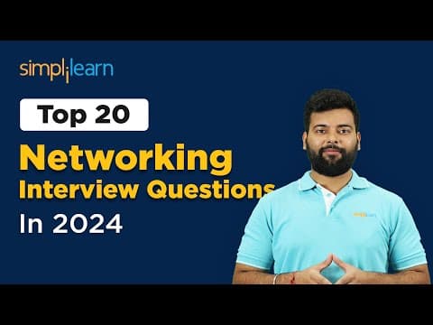 Top 20 Networking Interview Questions And Answers 2026 | Networking Interview Questions |Simplilearn thumbnail