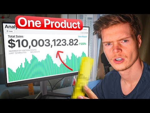 How I made $10M Dropshipping ONE Product (case study with proof) thumbnail