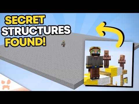 MINECRAFT JUST ADDED AN UNBEATABLE NEW WORLD TYPE WITH SECRET STRUCTURES - TESTED! thumbnail