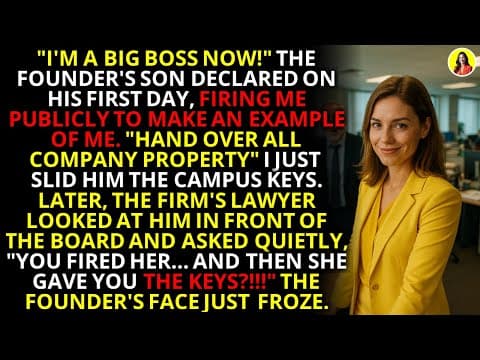 He Fired Me Publicly – The Keys I Gave Him Destroyed His Career 💼 | #OfficeRevenge thumbnail