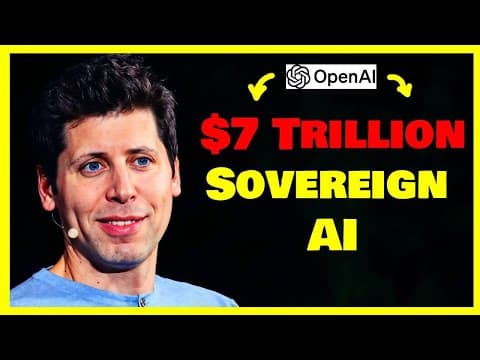 SOVEREIGN AI! | Sam Altman's $7 TRILLION Chip Plan | Cathie Wood of Ark Invest "AGI by 2030" | Q* thumbnail