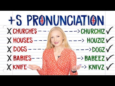 How to Pronounce Plural Nouns in English thumbnail