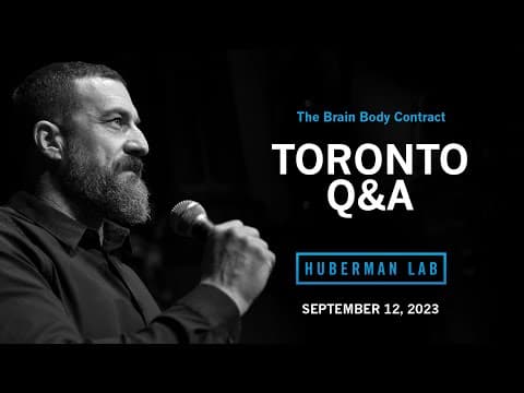 LIVE EVENT Q&A: Dr. Andrew Huberman Question & Answer in Toronto, ON thumbnail