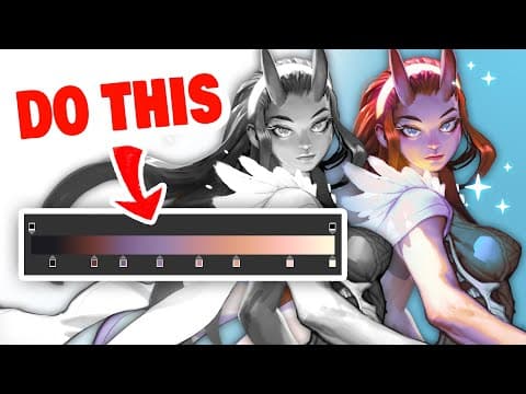 🤯 My secret coloring method with GRADIENT MAPS thumbnail