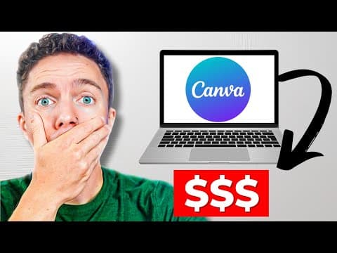 GENIUS Way To Start a Side Hustle Using ONLY Canva (Step by Step) thumbnail